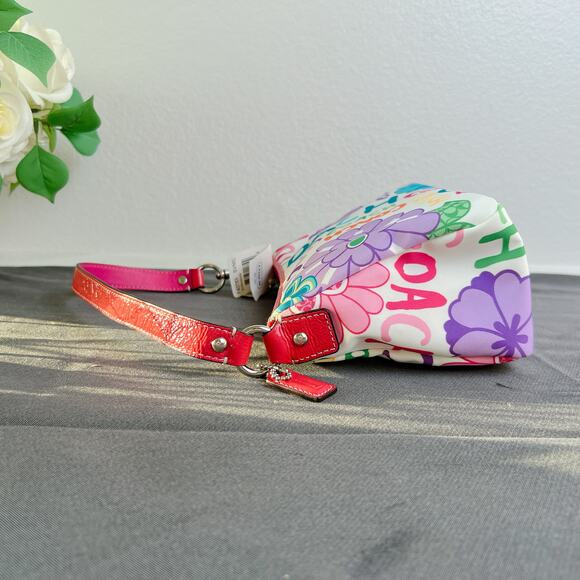 Coach Floral Graphic Print Multicolor Hobo Shoulder Bag NWT - Picture 8 of 8